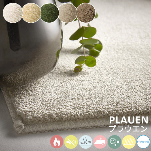 高密度でありながら素足に心地よいソフトタッチラグ Plauen - プラウエン