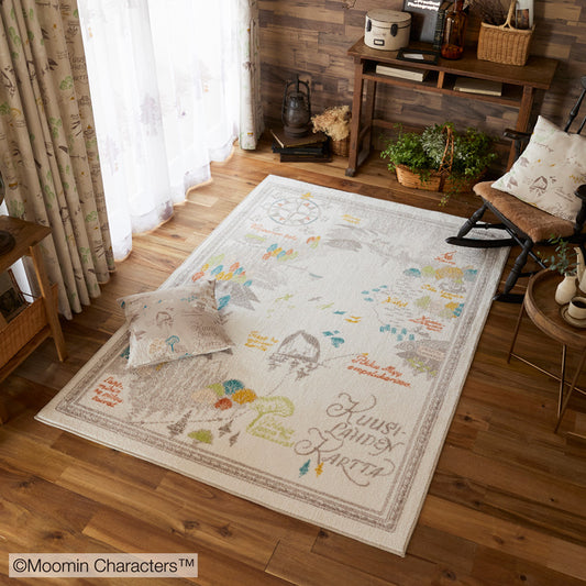 楽しいムーミン一家の姿にほのぼのする地図のデザイン ムーミン谷の地図 - ム-ミンダニチズ 約140×200cm