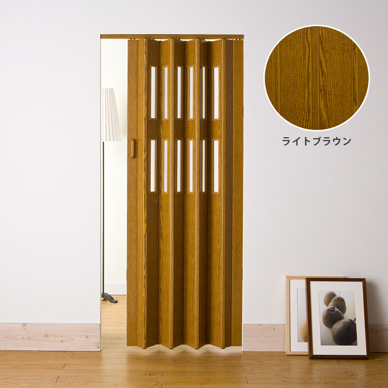 間仕切り パネルドア クレア 窓ありタイプ 木目調 幅99cm×高さ174cm