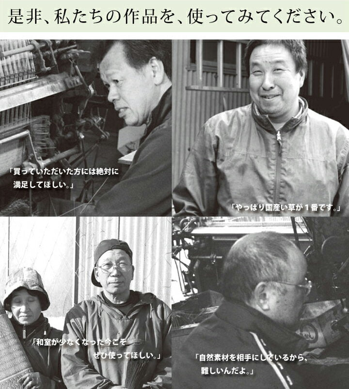 和室も洋室も簡単模様替え 純国産い草花ござカーペット ラビアンス