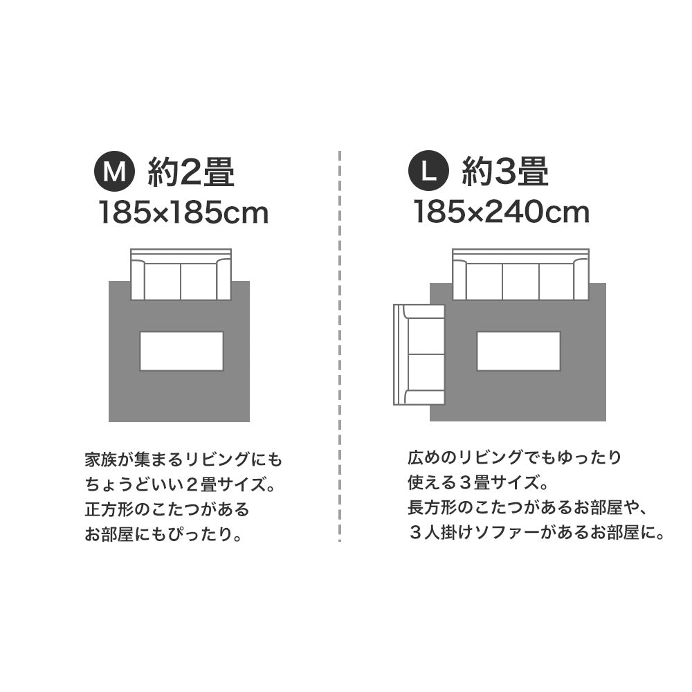 人気の円形サイズがある 日本製防ダニ加工のついたアレルブロックオールシーズンシンプル洗えるチェック柄のラグ オセロ