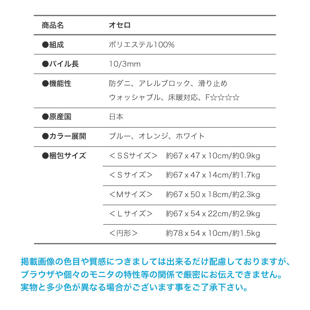 人気の円形サイズがある 日本製防ダニ加工のついたアレルブロックオールシーズンシンプル洗えるチェック柄のラグ オセロ