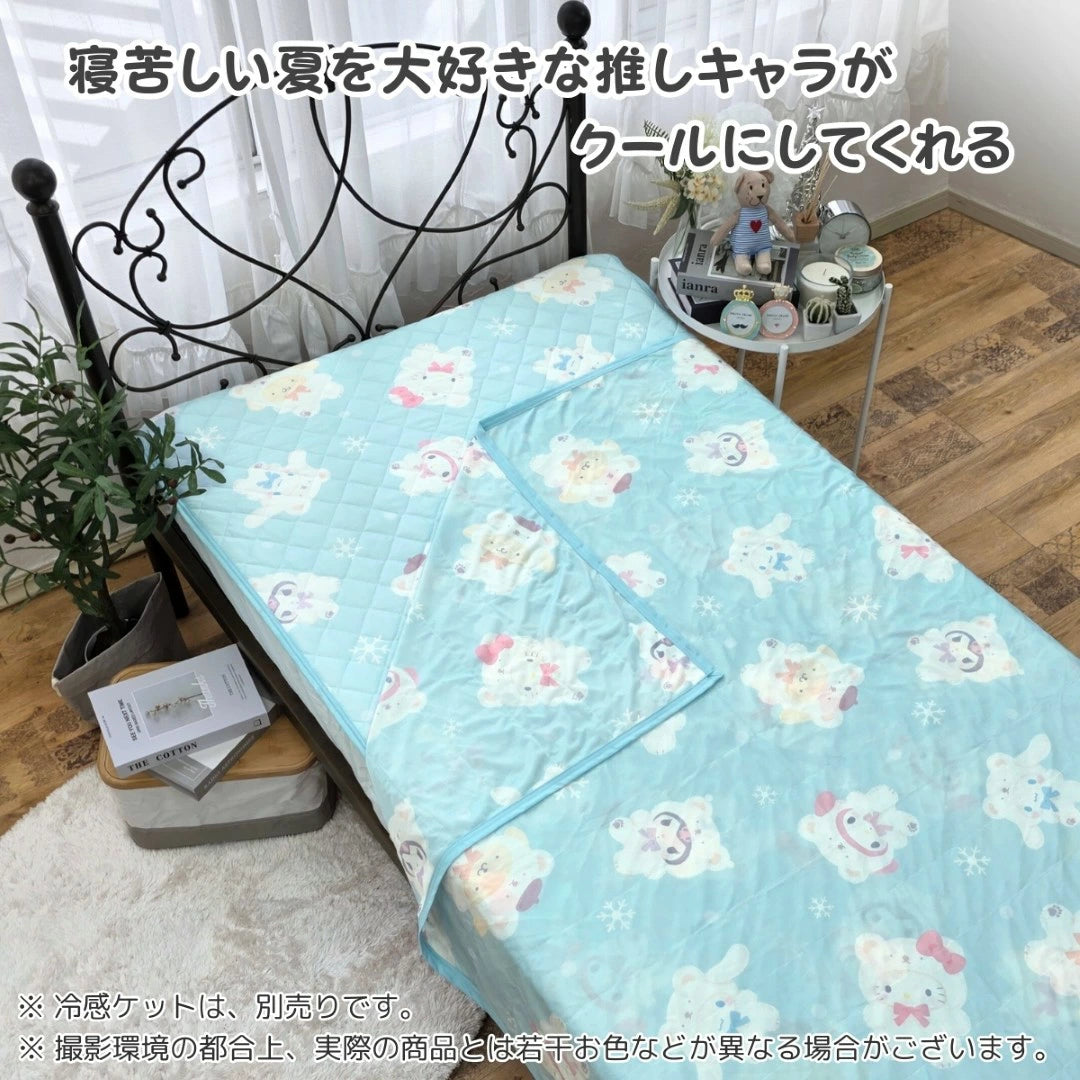 新作 サンリオキャラクターズ ひんやり冷感敷きパッドシーツ シングル キャラクター ひんやりパッド【Sanrio/サンリオ】