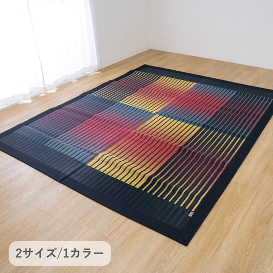 日本製い草カーペット 博多 ラグ モダン ブラック 消臭効果