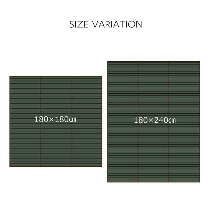 竹を使用した天然素材のひんやり感シンプルなデザインで年間使用しやすいバンブーラグ