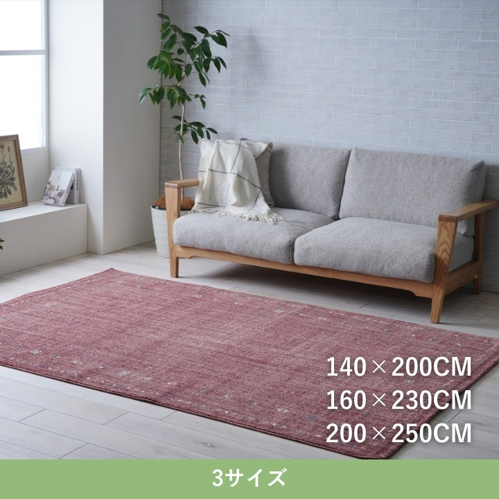 トルコ製のまるでウールの様な手触り！ラグ カーペット マイア 耐久ラグ 防菌 消臭 ペット