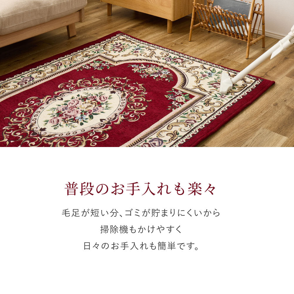 シェニールマット ダミニ 手触りが優しいシェニール糸を使った 玄関マット ラグ 滑り止め
