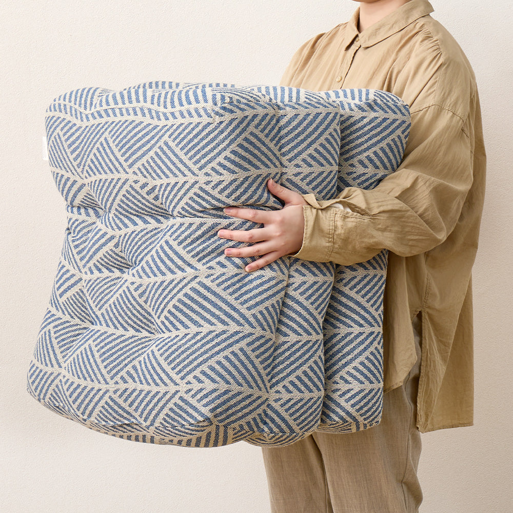 インド綿 ごろ寝クッション 約50×150cm ナチュラル