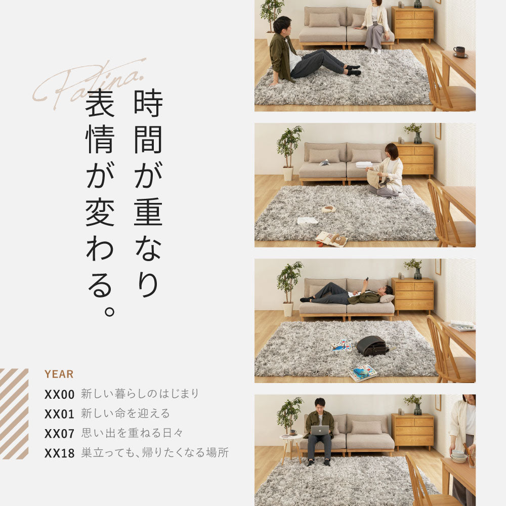 シャギーマット 玄関マット ツイストパイル シャギー マット ふわふわ 洗える おしゃれ 北欧