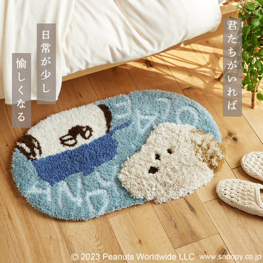 玄関マット 日本製 45×70cm スヌーピー SNOOPY Andy and Olaf MAT アンディ&オラフ マット
