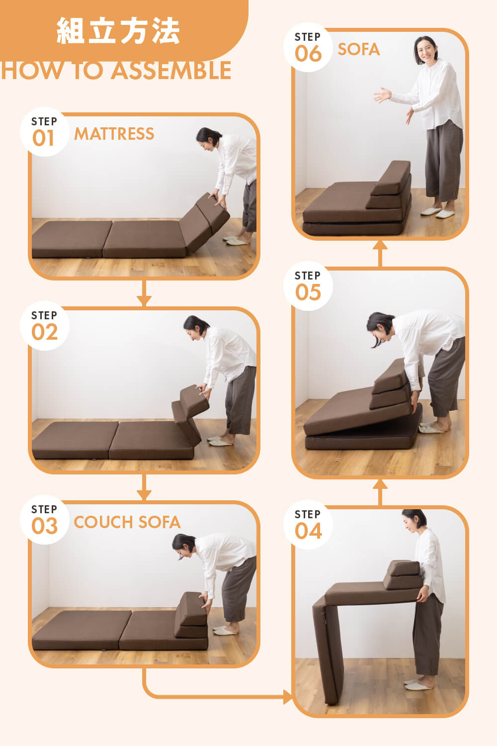 Nソファにもなる3WAY高反発折り畳みカバーが洗えるマットレス (FJ) [シングル]【約97×210×10cm】