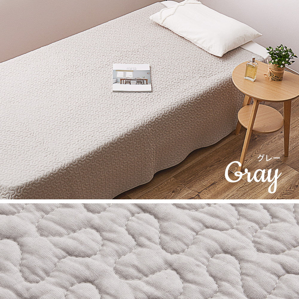 【イブル】韓国インテリア キルティング ナチュラルカラー コットン100％ 洗える ラグマット 滑り止め