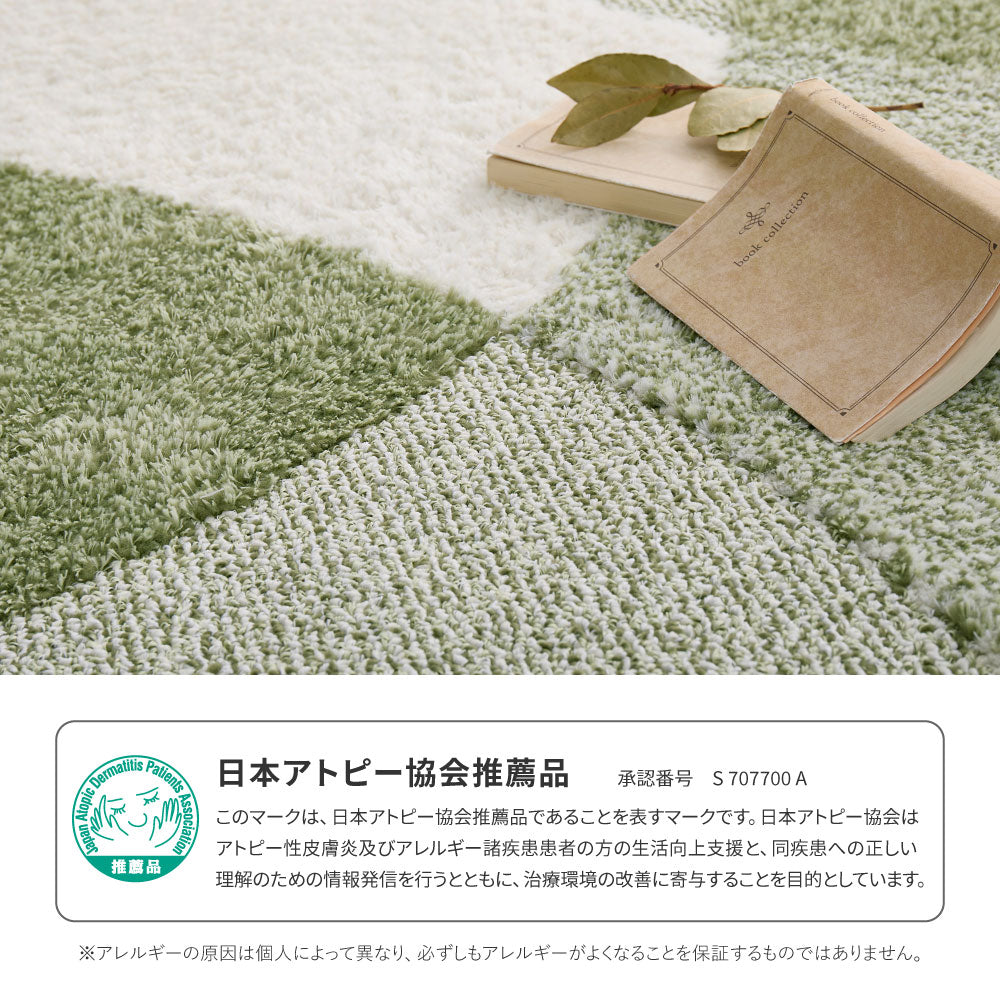 国産 高機能ラグ ラグ 防ダニ 抗菌 抗ウイルス 花粉対策 消臭 ホットカーペット対応 床暖房対応