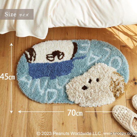 玄関マット 日本製 45×70cm スヌーピー SNOOPY Andy and Olaf MAT アンディ&オラフ マット