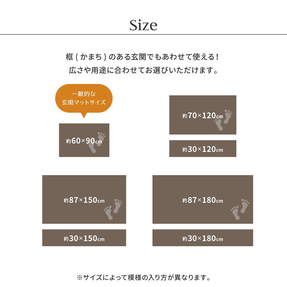 上質な国産い草を100%使用のさりげなく季節の彩りを添えてお出迎え。厳選した国産い草で織り上げた重厚感漂う玄関マット（裏貼り） エルモード