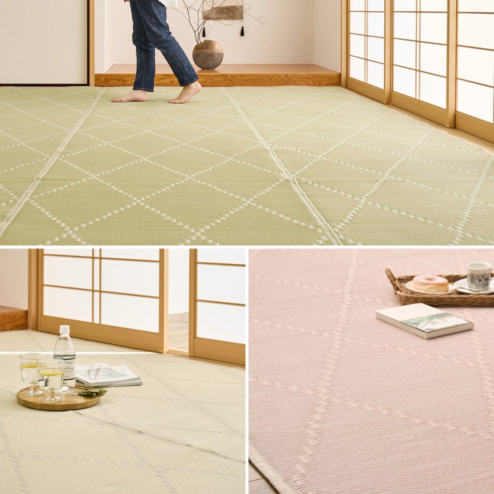 洗えるい草風カーペット モンド 江戸間