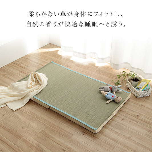 汗を吸収してサラリと過ごせる快眠い草シーツ  日本製 いやし