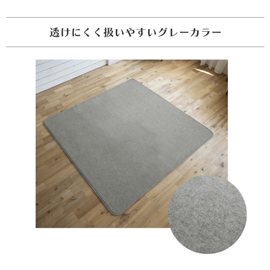 滑りにくい防音防音 ふかふか 下敷きラグ