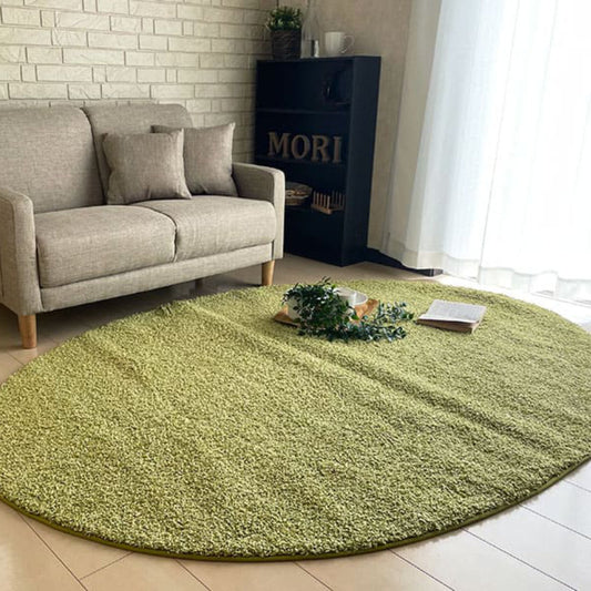 抗ウイルス機能が追加されたナイロン素材100％ラグ！ツイストシャギー円形ラグ Jusper Plus - ジャスパー プラス