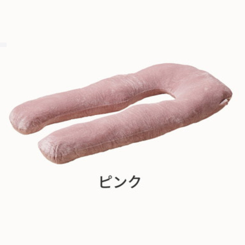 一度寝たら手放せなくなるカバーが洗えるメレンゲメレンゲタッチ抱き枕　U型　約140×70cm