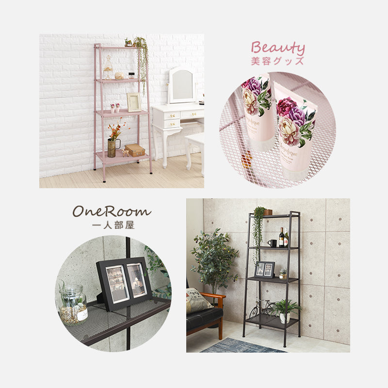 シンプルでスタイリッシュなスチールオープンラック