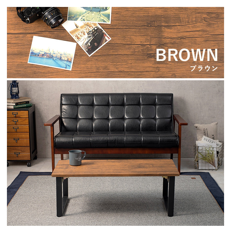 折れ脚テーブル フリーテーブル リアルな素材感を再現した天板 スチール脚 90×45cm