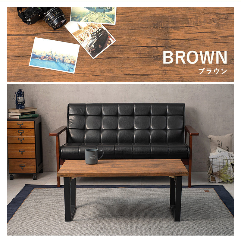 折れ脚テーブル フリーテーブル リアルな素材感を再現した天板 スチール脚 90×50cm