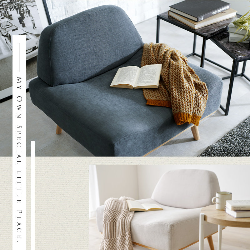 ローソファ アームレスソファ 1人用 幅75cm