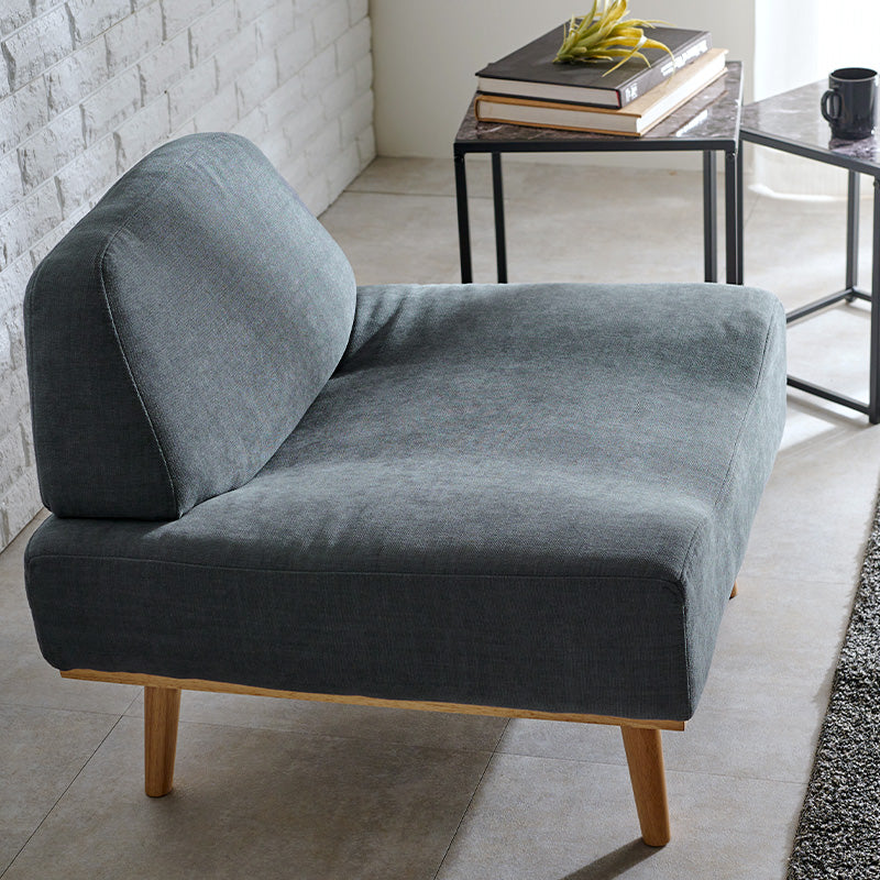 ローソファ アームレスソファ 1人用 幅75cm