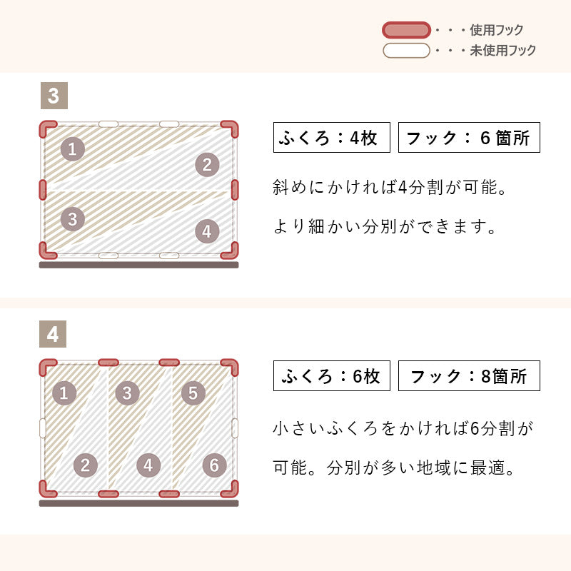 分別ごみ箱ラック ビニール袋をかけて分別が可能なダストワゴン 幅38×奥行28×高さ60.5cm