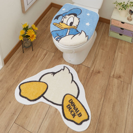【Disney ディズニー】 ドナルドダック（トイレフタカバー＋トイレマット） 2点セット