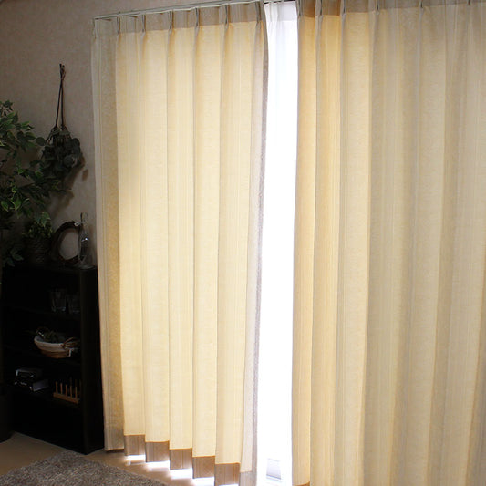 日本製ジャガード織り！光をほどよく通す非遮光カーテン Millet - ミレー