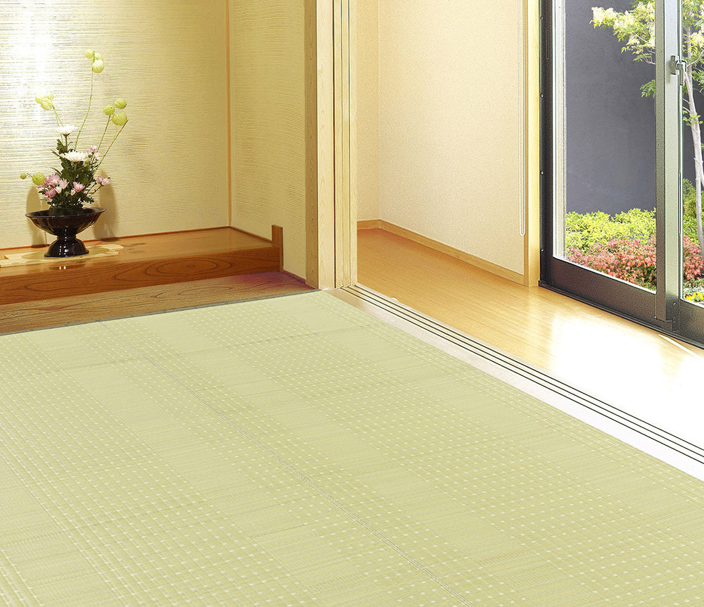 洗えるい草風カーペット 涼風（りょうふう）江戸間サイズ
