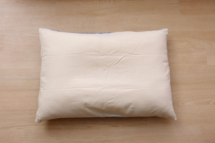 布団カバー 洗える チェック柄 インド綿使用 『バジル 枕カバー』約43×63cm
