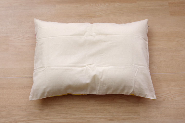 布団カバー 洗える チェック柄 インド綿使用 『バジル 枕カバー』約43×63cm