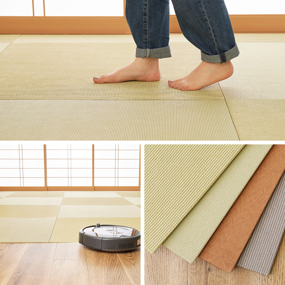 サイズ直しのカットができ、軽量で取り扱いも簡単ユニット畳（薄畳）いつき