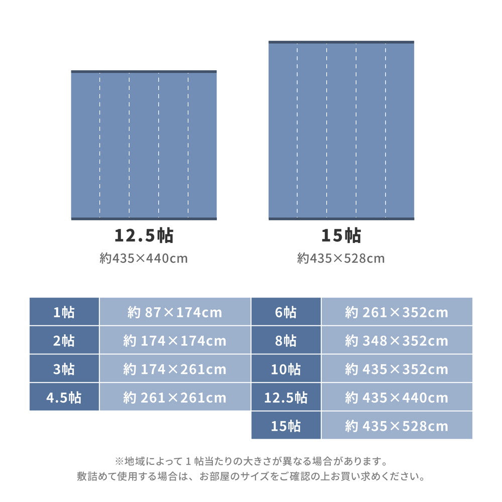 汚れても手軽に水洗い出来るPP素材の日本製い草風カーペット ライアン　江戸間サイズ