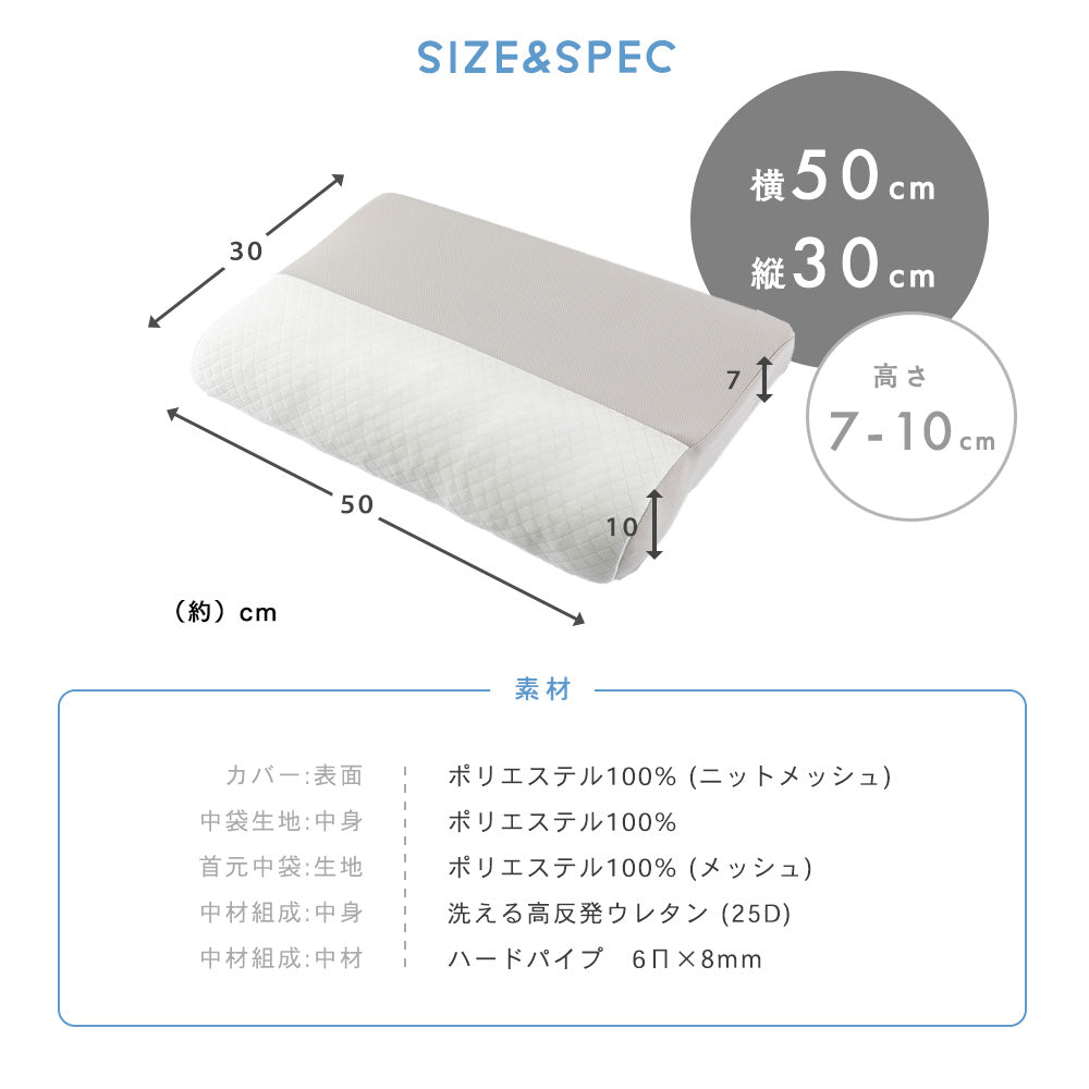スマホ首を考えたまくら（ハードタイプ）