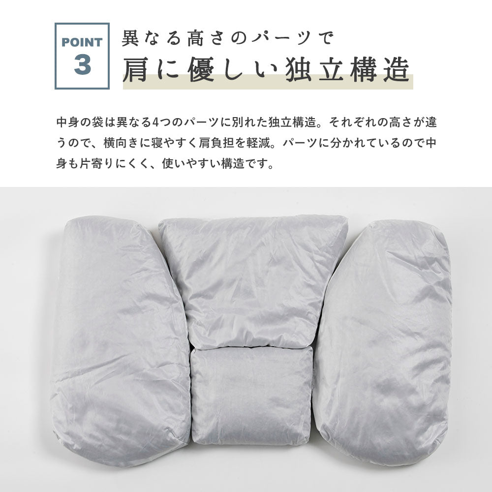 まくら屋さんが考えた　寝返りなめらかそば殻まくら