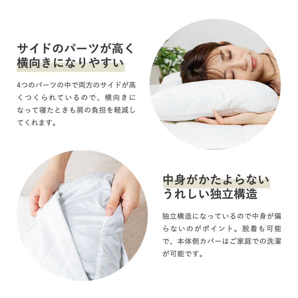 まくら屋さんが考えた　寝返りなめらかそば殻まくら