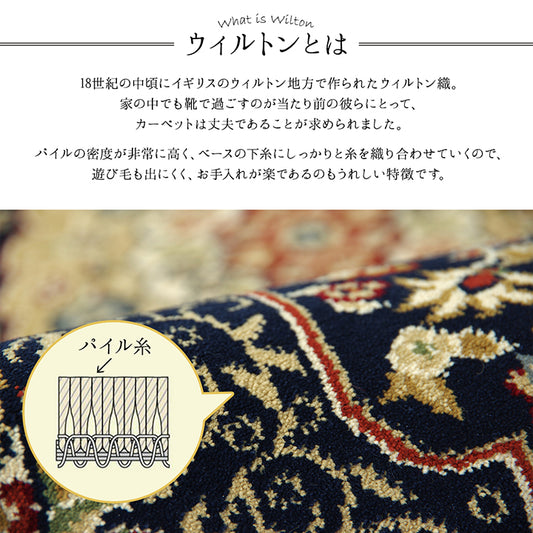 トルコ製の最高級ウィルトン織りマット
