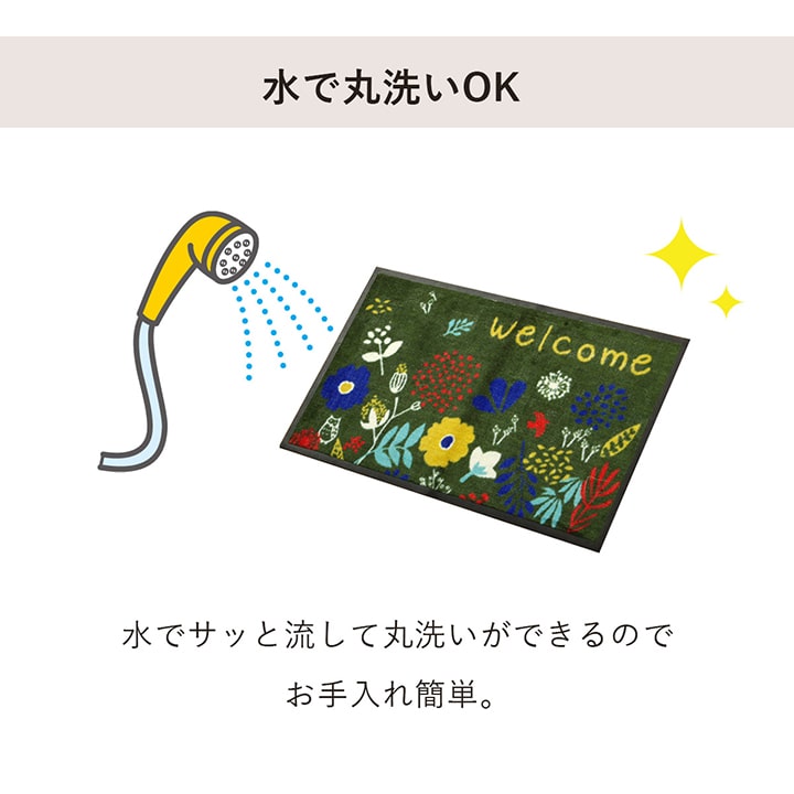 玄関を華やかにする外用玄関マット フォレスタ