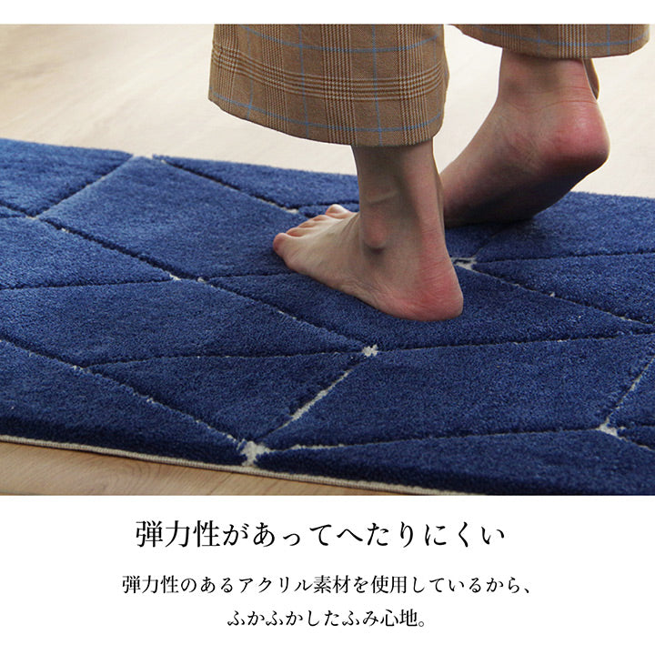 凹凸感のある柄が玄関のアクセントになる玄関マット