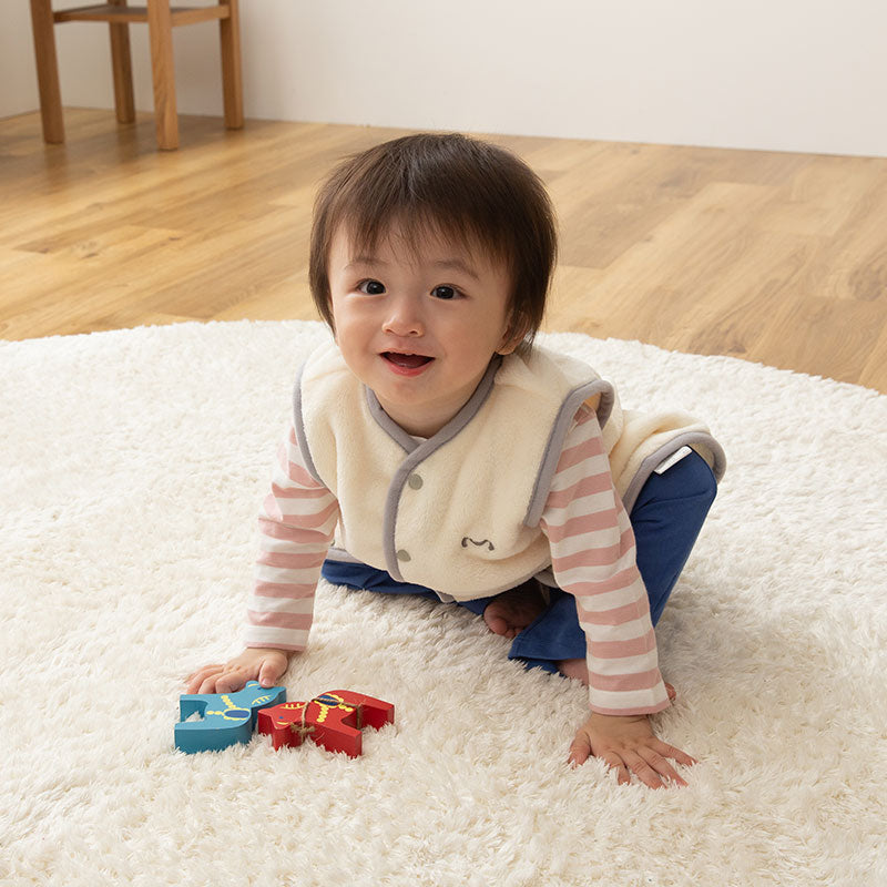 mofua baby(モフア ベビー) お布団はだけても安心のあったかスリーパー（エコテックス認証）