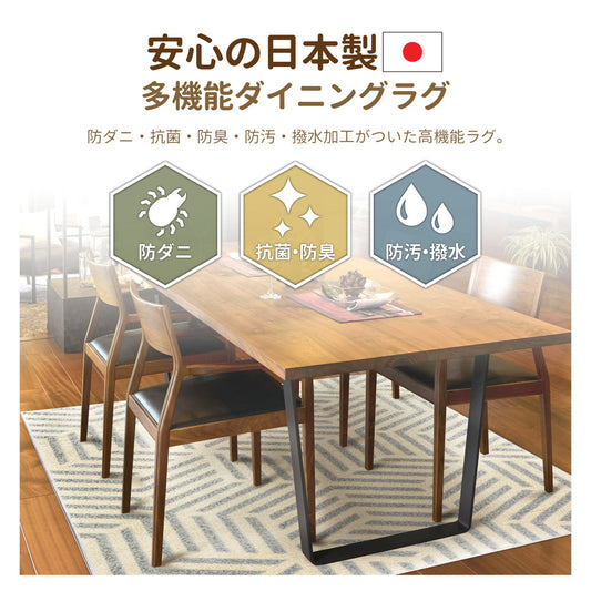 防ダニ・抗菌・防臭・防汚・撥水加工がついた高機能ラグ マルシェ