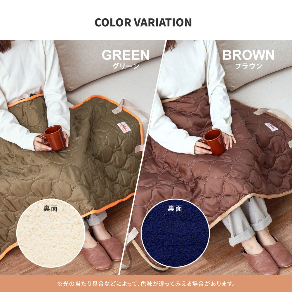 家でも外でもキャンプ気分！two sides ひざ掛けにもなる2wayトートバック