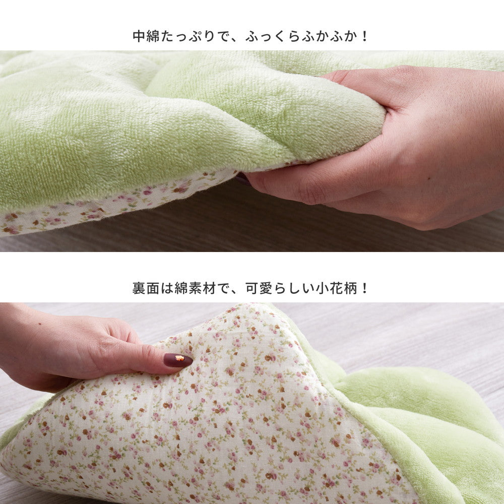 立体感のあるシートクッション リーフ