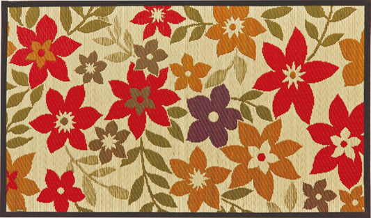 純国産のい草を使用した上品さあふれる更科柄の玄関マット（裏貼り） ラプソディー