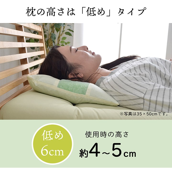 ピロー ヒバエッセンス練り込みパイプ使用 『ひばパイプ枕』 約35×50cm