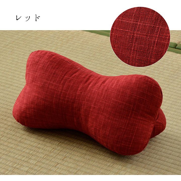 まくらに、足まくらに、腰にあててクッションとして使い方いろいろほね枕 約35×17cm